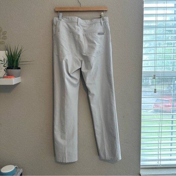 Dunning Golf Pants Gray Flat Loose Dry Fitting Performance Mens Size 30 x 30 - Picture 3 of 10